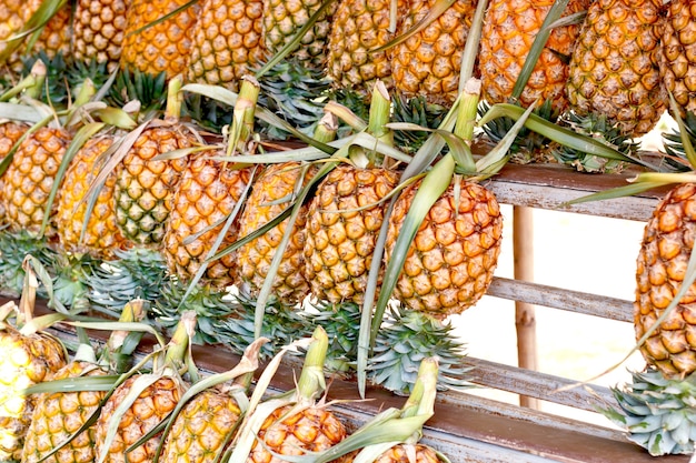 Ananas auf dem Markt.