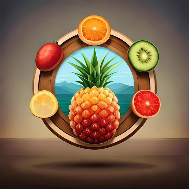 Ananas, gesunde Früchte und wunderbarer Ananassaft