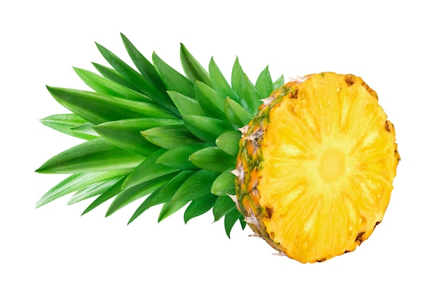 Ananas getrennt auf Weiß