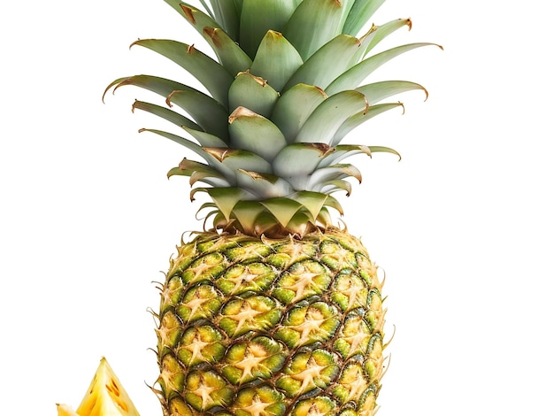Ananas isoliert auf weißem Hintergrund, ai generiert