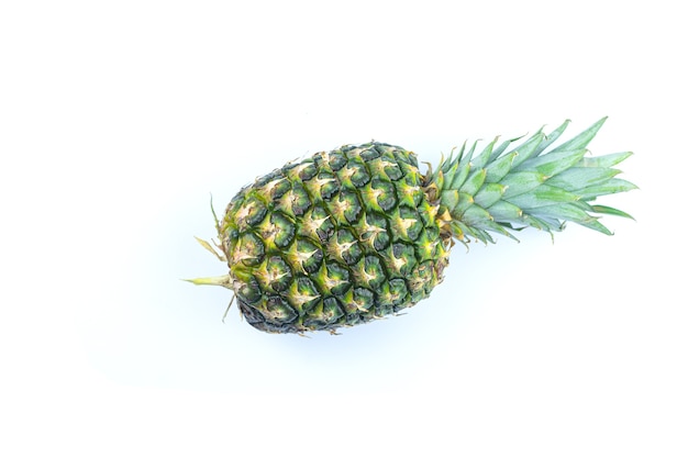 Ananas isoliert auf weißem Hintergrund. Ein Naturprodukt für Vegetarier.