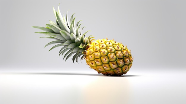 Ananas isoliertes HD 8K Wallpaper Stock Fotobild