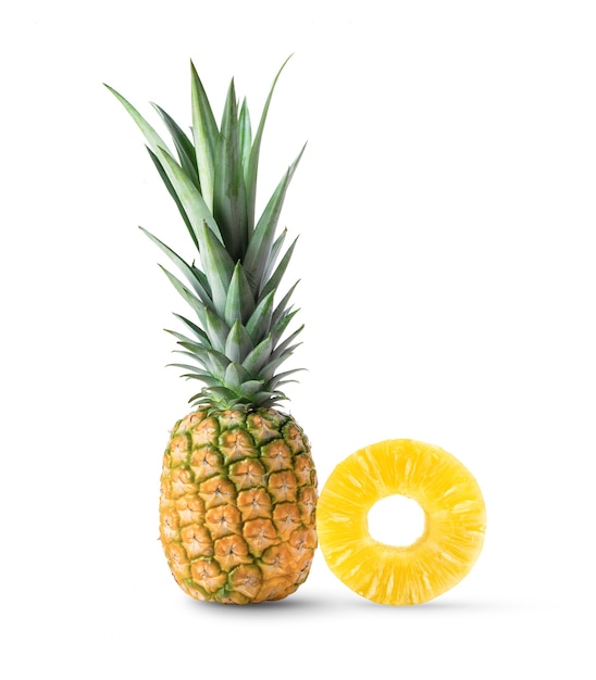 Ananas lokalisiert auf weißem Hintergrund