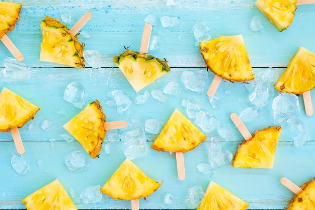 Ananas Popsicle Sticks