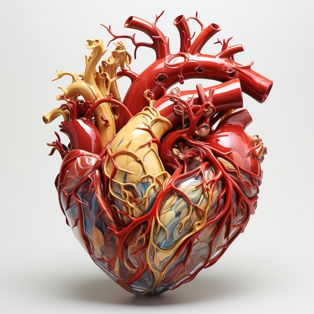 La anatomía del corazón humano