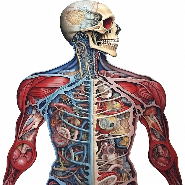 Foto anatomía del cuerpo humano