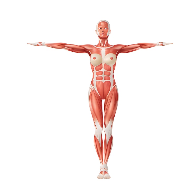 Foto anatomía del músculo humano