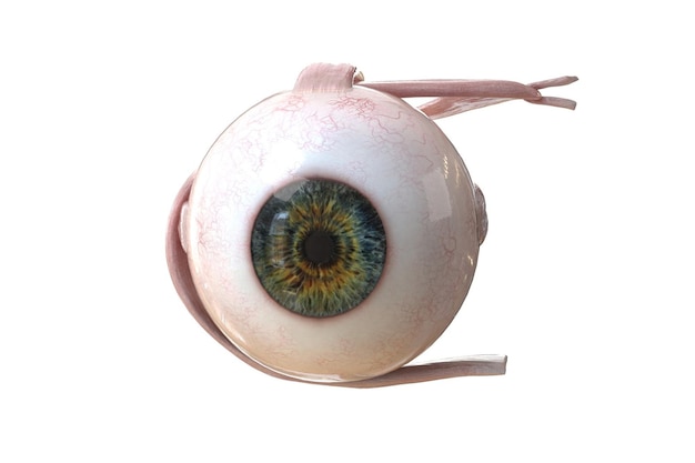 Anatomía ocular aislada en 3D