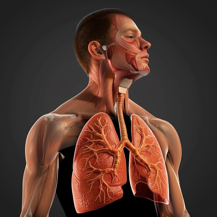 Anatomía de los pulmones humanos desde el punto de vista médico