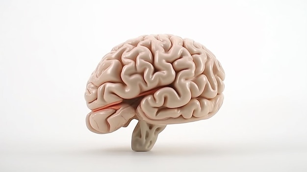 Foto anatomicamente correcto cerebro humano que parece inteligente ia generativa