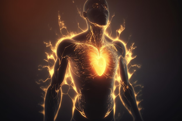 Anatomie des menschlichen Herzens Illustration