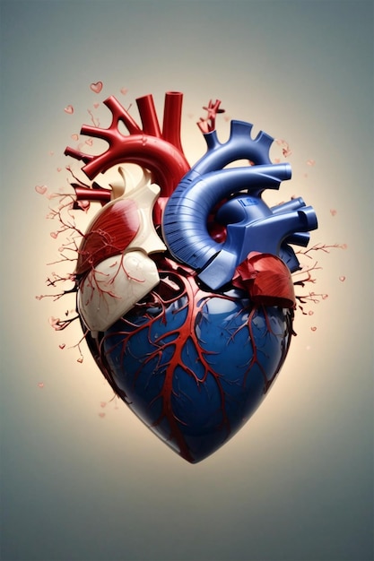 Anatomie des menschlichen Herzens