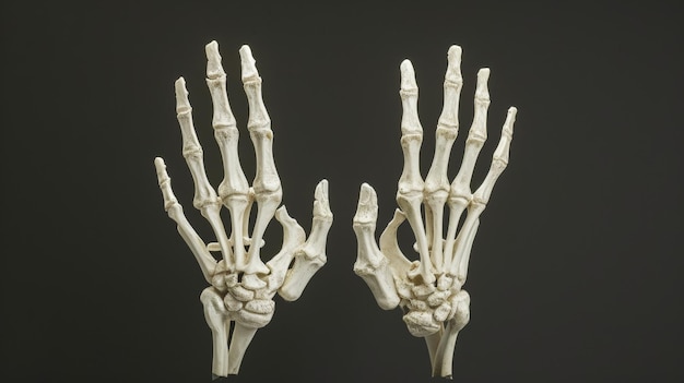 Anatomie einer menschlichen Hand Paar Handknochen