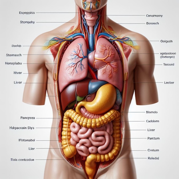 Foto anatomie-modell