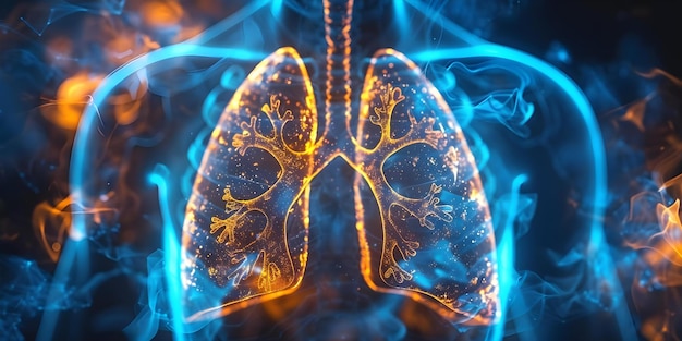 Anatomische Lungen und Atemweg in Nahaufnahme Konzept Anatomische Studie Atemweg Inhaufnahme Medizinische Ausbildung Lungen