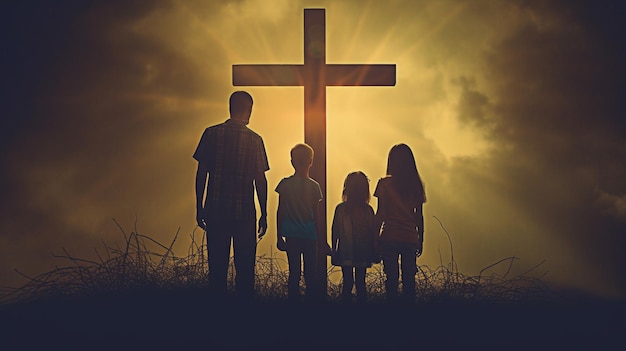 Anbetung Familie beten Familienglaube
