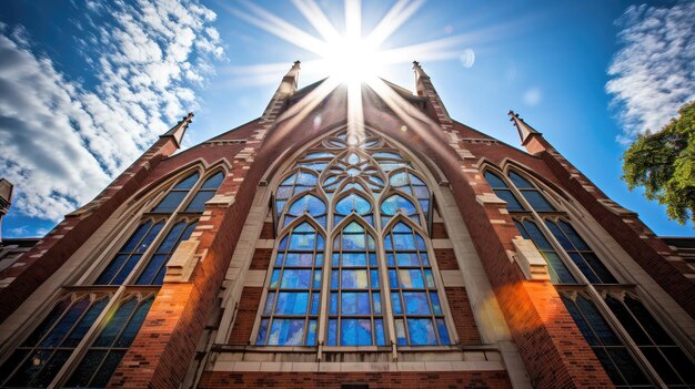 Foto anbetungskreuz kirchengebäude