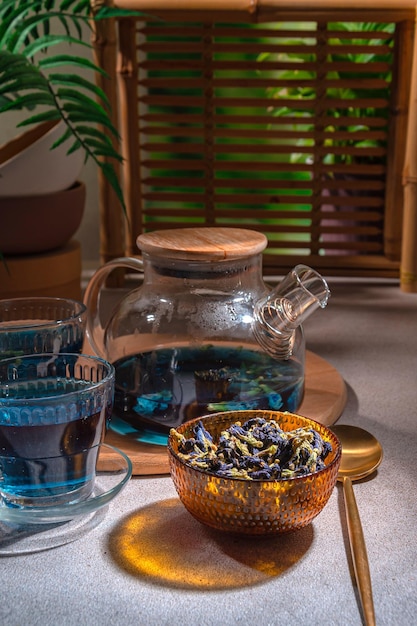 Anchan Té azul tailandés Antidepresivo natural calma y normaliza el sistema nevus El poder de las hierbas y productos naturales consumo ecológico armonía con la naturaleza