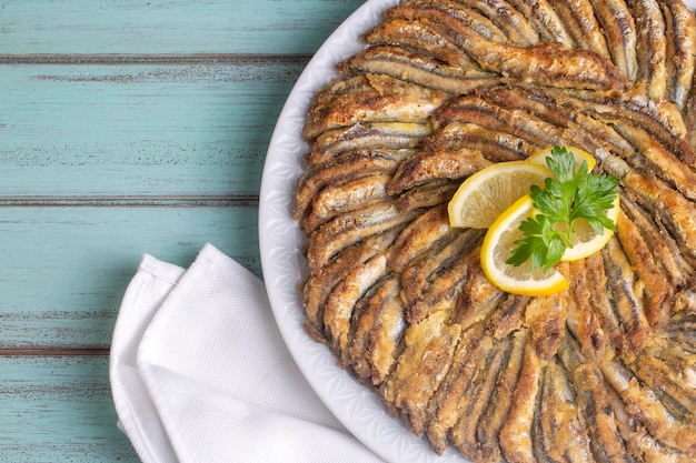 Anchovas fritas Nome turco Hamsi Tava