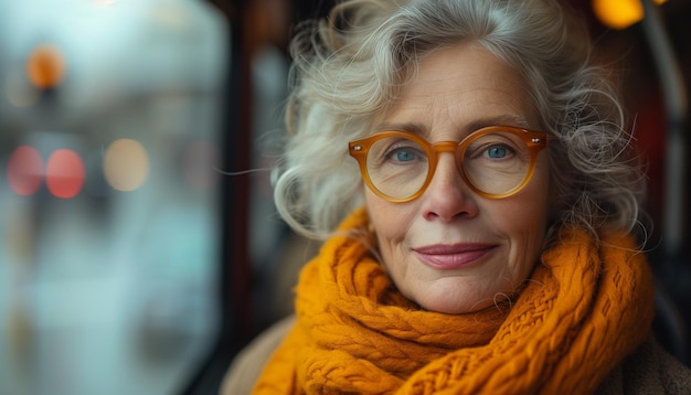 Una anciana se embarca en un viaje matutino en autobús para explorar la ciudad y viajar de aventura