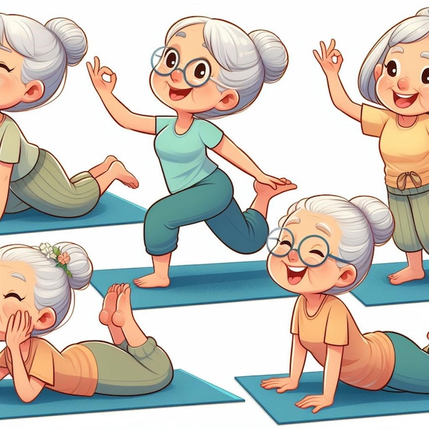 anciano haciendo yoga