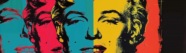 Andy Warhol Pop Art Colores brillantes Consumerismo y celebridad Impresiones de serigrafía para iconos de la cultura de masas Imágenes comerciales
