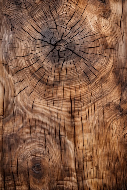 Anéis de crescimento de um tronco de árvore