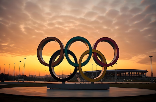 Foto anéis olímpicos