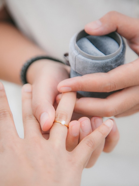 Foto anel de casamento