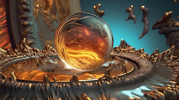 anel mágico com eletricidade em torno do estilo Dungeons and Dragons