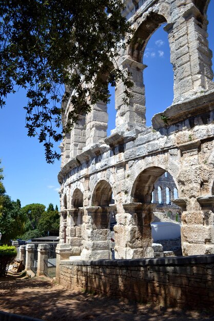 Anfiteatro romano de la ciudad de Pula Croacia