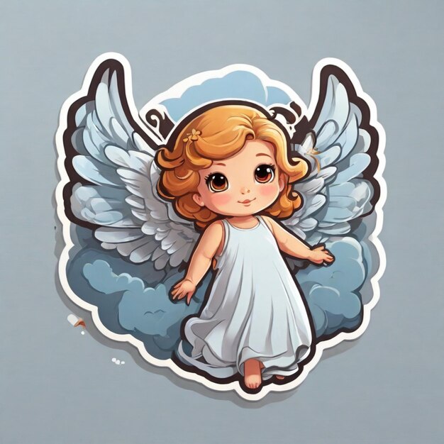 Angel-Cartoon-Vektor-Hintergrund