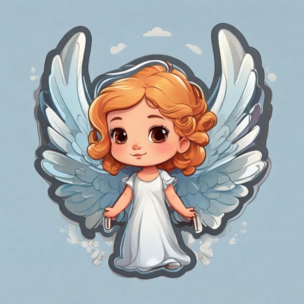 Angel-Cartoon-Vektor-Hintergrund