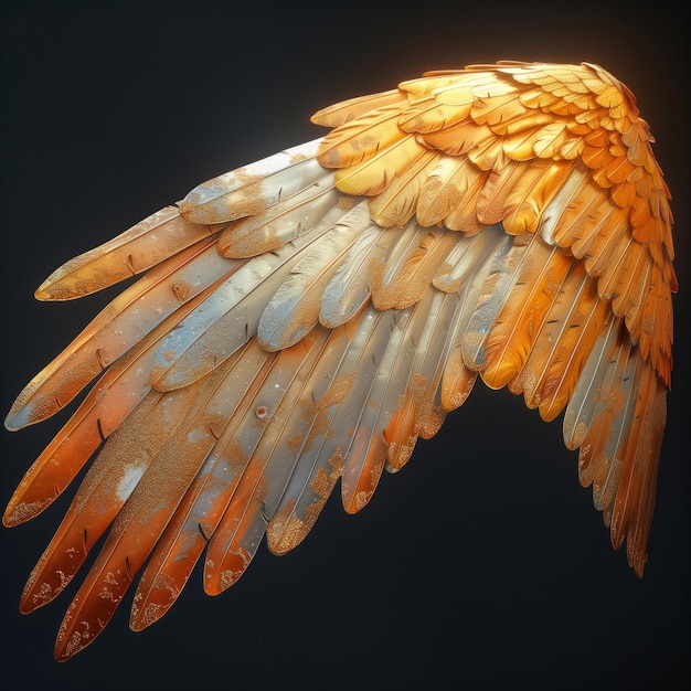 Foto Ángel magníficas fotos de ilustración con un gran par de alas y halo brillante