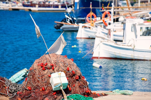 Foto angelausrüstung in den mediterranen inseln von formentera