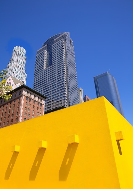 Los Angeles centro de Los Ángeles Pershing Square palmera