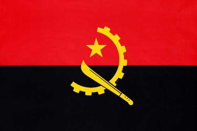 Angola tecido nacional bandeira têxtil