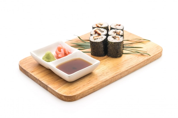 anguila maki sushi- estilo de comida japonesa