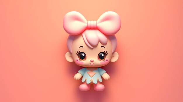 Foto Ángulo de visão superior estilo disney tiny isometric cutegenerative ai