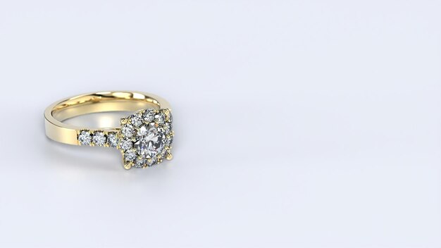 Anillo boda compromiso oro joya diamante brillante