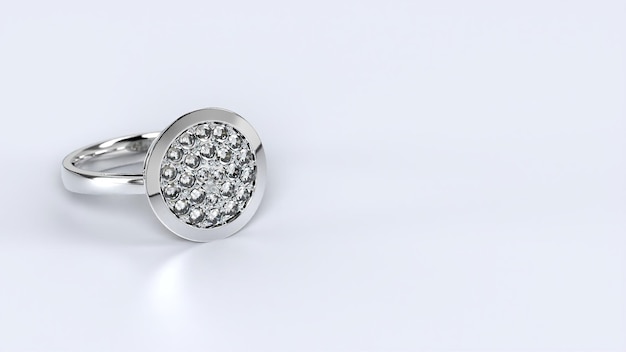 Anillo boda compromiso plata joya diamante shiney