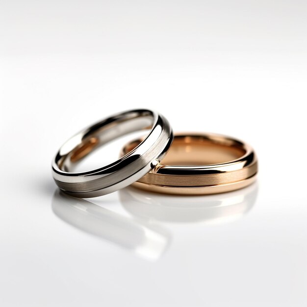 Foto anillo de boda de oro