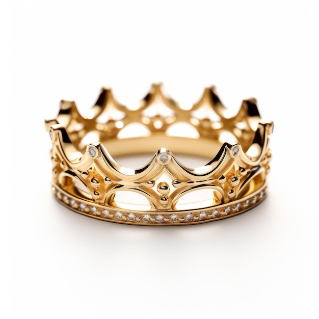 Anillo de corona de oro Un accesorio real y elegante