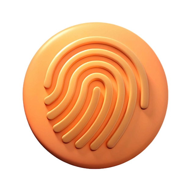 un anillo naranja con un diseño en espiral en él
