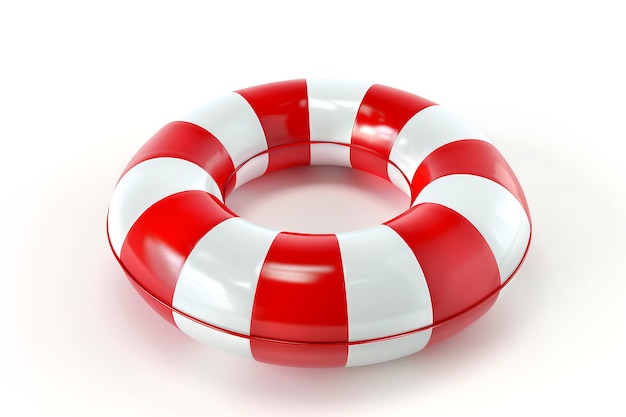 anillo de natación aislado sobre fondo blanco