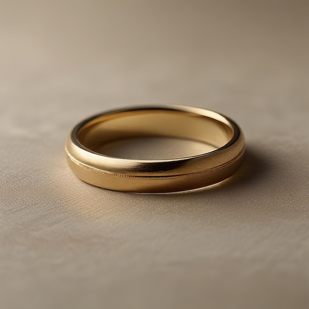 un anillo de oro con una banda de oro en él