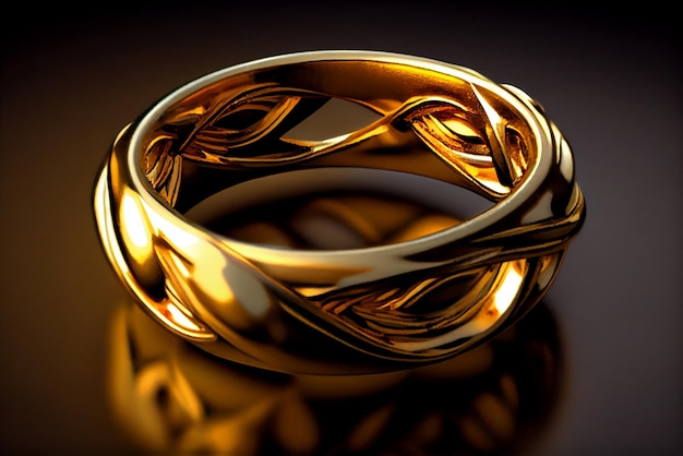 un anillo de oro