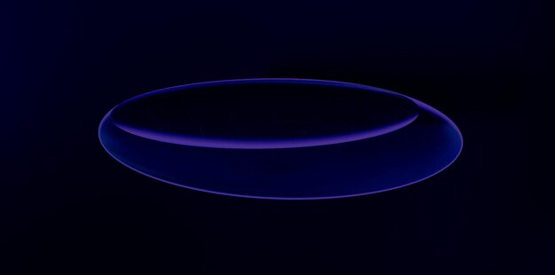 un anillo que tiene un fondo azul con un reflejo de la parte inferior