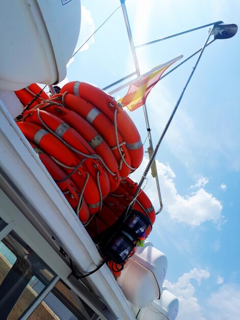 Anillo de rescate en el barco