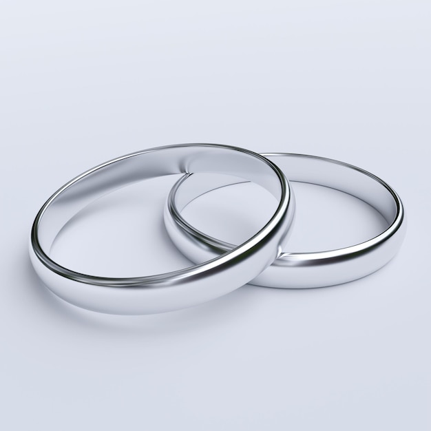 Foto anillo de titanio para hombre aislado sobre fondo blanco. representación 3d